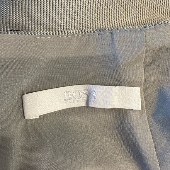Boss Hugo Boss Vistripy Textured Stripe Neutral Pencil Skirt size US 8 - Picture 10 of 14